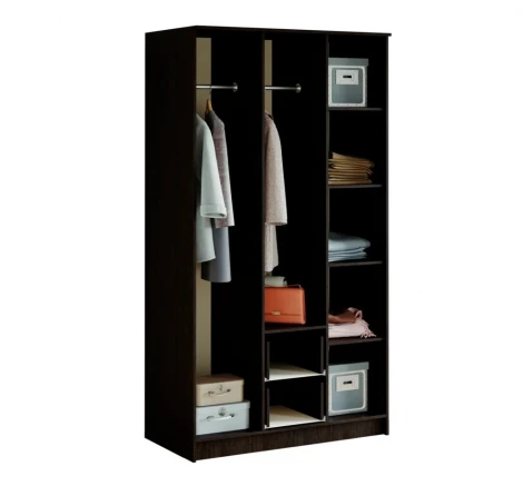 Шкаф БТС 3-х дверный Фиеста, венге/лоредо