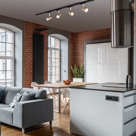 Трековая система в сборе Eurosvet Leonardo 20076/4 хром / античная бронза