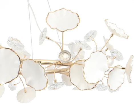 Подвесная люстра Crystal Lux MARGO SP9R (220V, на тросе, цветы)