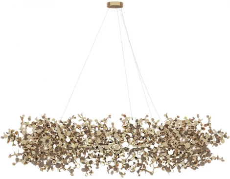 Подвесная люстра Loft It Spark 10101/1000 Gold (220V, на тросе, лепестки)