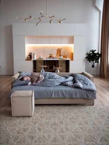 РИМИНИ Диван прямой бежевый D1 furniture арт.AAA4046010