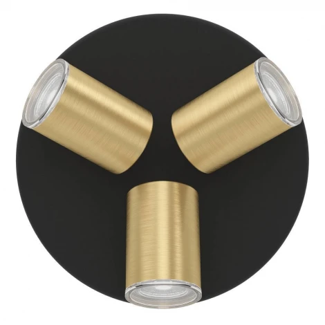 Спот Eglo Consuma 1 300586 3X5W(GU10) сталь, черный, латунь состаренный