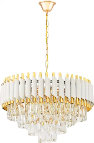 Подвесная люстра Lumina Deco Funneli LDP 6003-500 WT+F.GD