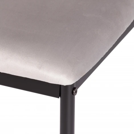 Обеденный стул Tetchair CAPRI (Металл,Вельвет/Серый,Черный) 20552