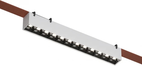 Трековый светильник Downlight 48V Denkirs Belty Grill DK5570-WB (LED)
