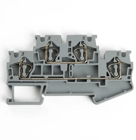 Зажим пружинный 4-х проводной проходной 2 уровня 2,5 мм2 ЗНИ Stekker 39967