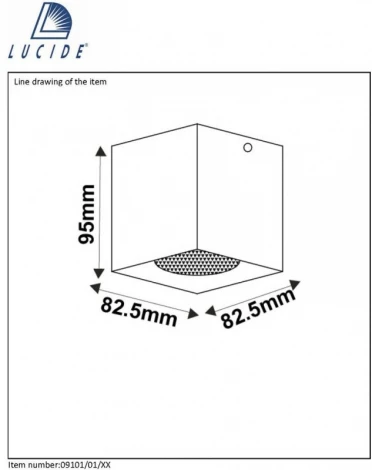 Накладной точечный светильник Lucide Bodi 09101/01/12 (220V)
