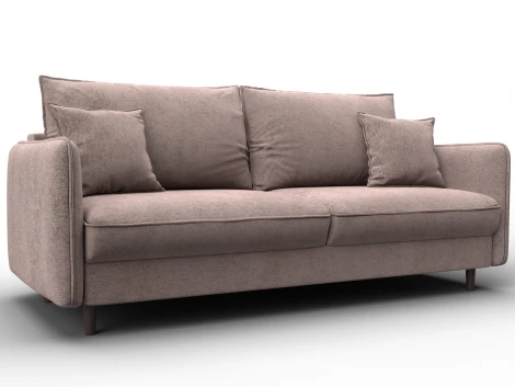 Диван прямой Лига-064 НПБ (ДСП/Дерево/Велюр/Бежевый) Лига Диванов 129608