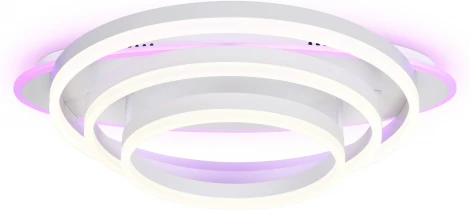Потолочный светодиодный светильник с пультом Ambrella Acrylica Disk FA8522 (220V, умный дом - Smart Life, круглые)