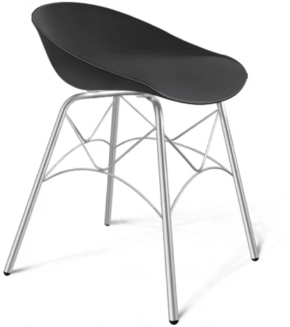 Стул SHT-ST19/S107 черный/хром лак Sheffilton 8896568702