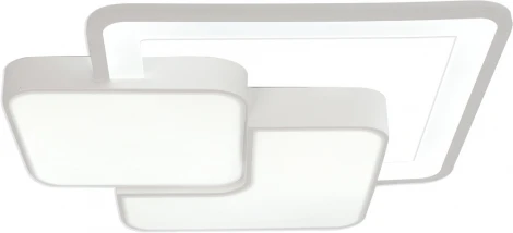 Потолочный светодиодный светильник с таймером Escada Streamline 10298/3LED 53Вт,с ПДУ, металл/акрил, белый (220V)