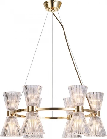 Подвесная люстра Newport 3610 3616/S gold new (220V, на тросе)