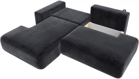 Диван угловой Лига-036 НПБ Модерн левый угол Лига Диванов (Велюр) арт.127783L