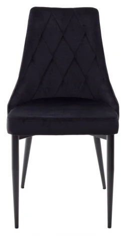 Обеденный стул M-City NEPAL BLUVEL-19 BLACK/ черный каркас, велюр