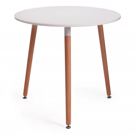 Стол MARS (mod. T1004) White (Белый) / Natural (натуральный) (МДФ/дерево)