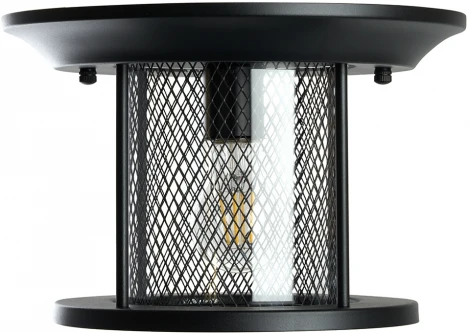 Потолочный светильник Feron Бордо 48387 PL723 60W E27 черный (220V, круглые, IP44)