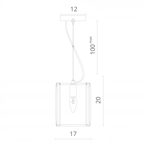 Подвесной светильник Divinare Ostin 1100/02 SP-1 (220V, на тросе)