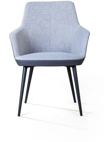 Стул с подлокотниками Top Concept Frank, рогожка комби серый