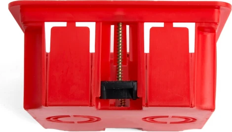 Коробка монтажная для полых стен с пластиковыми зажимами и крышкой Stekker 49007