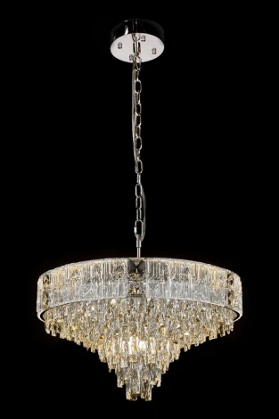 Подвесная люстра Fluorite Delight FL1088-10P (220V, хрусталь, на цепи)