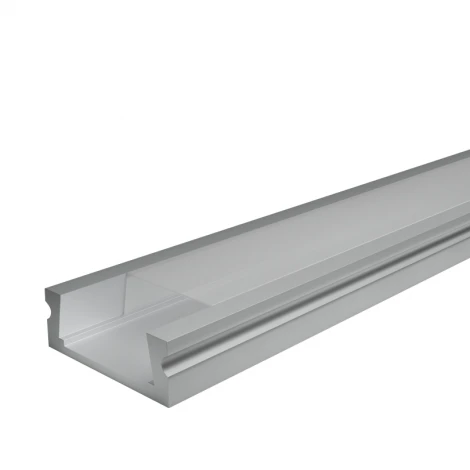 Профиль алюминиевый накладной серый 6х23.8х2000мм Wolta WAP WAP-S-24/6/2000-A