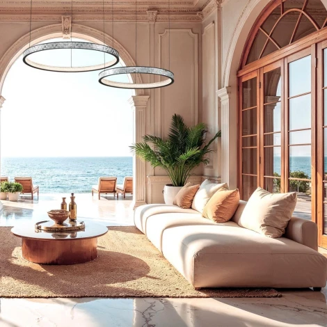 Подвесной светильник Favourite Shelty 4704-8P (LED, 220V, на тросе, кольцо)