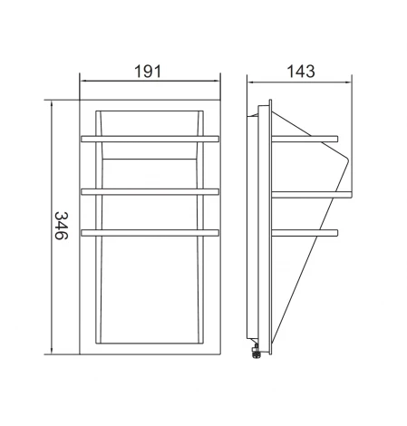 Настенный светильник уличный Oasis Light SIDNEY 1847A Bl