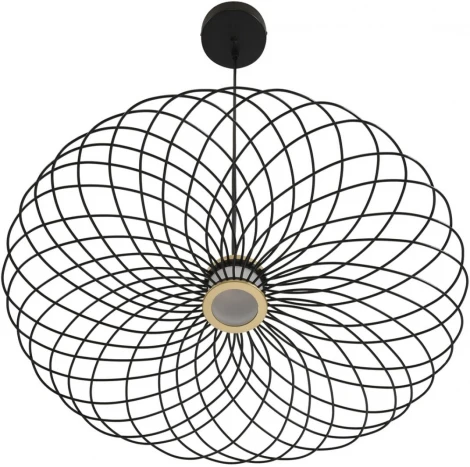 Подвесной светильник Lumion Camomile 8379/10L черный, металл/акрил LED 10W 3000K 220V (на проводе)