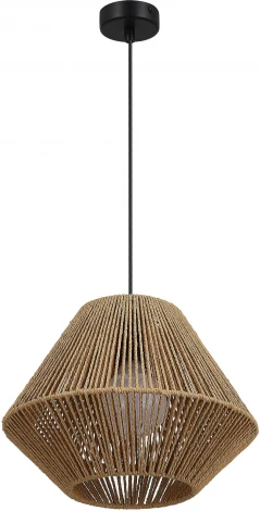 Подвесной светильник Evoluce Ettan SLE6025-603-01 бежевый/черный E27 1*40W (220V, на проводе)