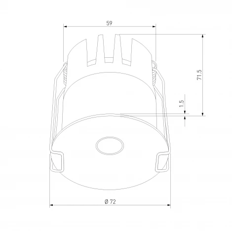 Светильник встраиваемый светодиодный Elektrostandard Binnie 15275/LED 12W 4000K черный