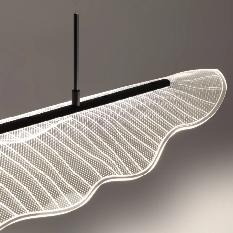 Подвесной светильник Novotech Foglio 359323 черный диммируемый, с ПДУ IP20 LED 36W 220V (на проводе)