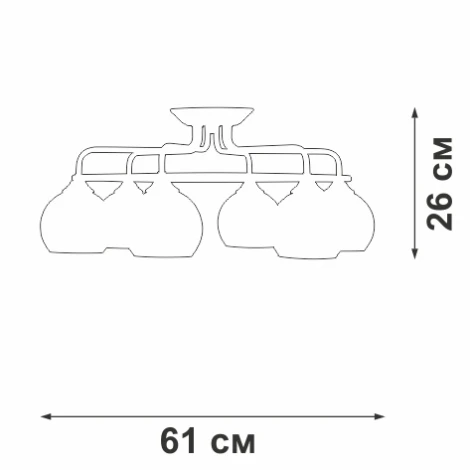 Потолочная люстра V43080-13/6PL Vitaluce (220V, шар)
