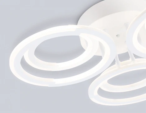 Потолочная люстра светодиодная на штанге с пультом Ambrella ACRYLICA FA8943 (регулировка яркости, 220V, кольцо)