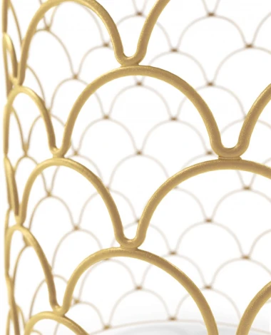 Столик журнальный Sheffilton SHT-CT24-1 золото/черный муар