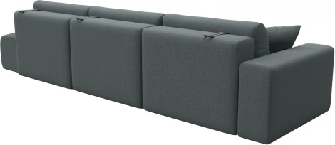 Диван прямой Лига-036 НПБ Модерн Лонг подлокотник слева Лига Диванов (Рогожка) арт.124213L