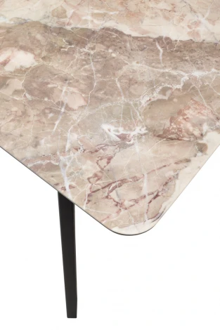 Стол АРУБА 140 нераздвижной КАТАЛОНИЯ, стекло/ ЧЕРНЫЙ каркас