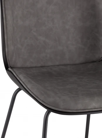 Стул барный Beetle PU со спинкой серый 2 шт Stool Group (арт.УТ000038313)