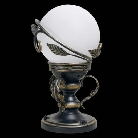 Наземный фонарь Кузнечное дело Галактика 23-002-ЧЗ (220V, ковка, шар, листья, под старину, IP54)