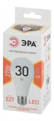 Лампочка светодиодная E27 30W ЭРА LED A65-30W-827-E27