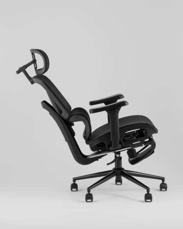 Кресло офисное TopChairs Vertus черная сетка Stool Group УТ000042053