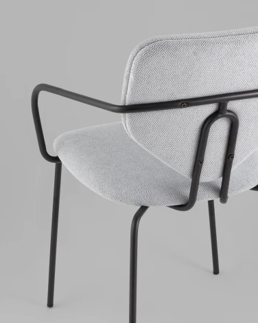 Стул обеденный Masey с подлокотниками серый Stool Group арт.УТ000039586