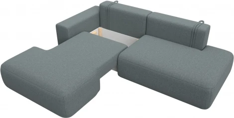 Диван угловой Лига-036 НПБ Модерн левый угол Лига Диванов (Рогожка) арт.124700L