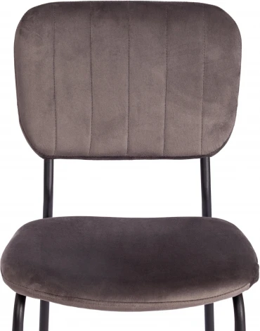 Обеденный стул Tetchair CAROL (Металл,Вельвет/Темно-серый,Черный)
