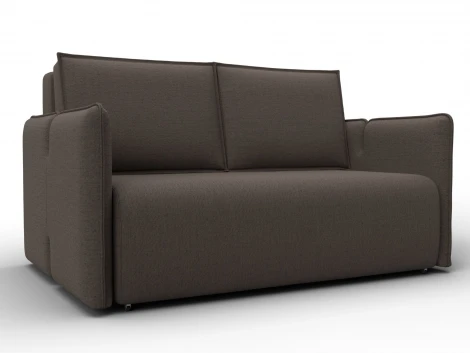 Диван прямой Лига-117 (ЛДСП,Брус,Фанера,Рогожка/Коричневый) Лига Диванов 137005