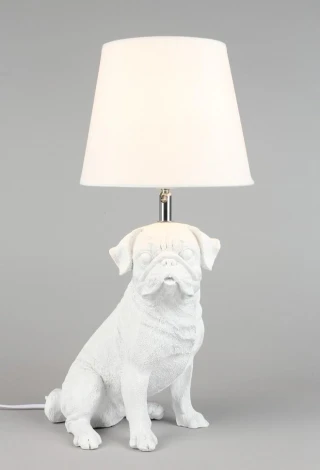 Интерьерная настольная лампа Omnilux Banari OML-16314-01 (220V, выключатель, собака)