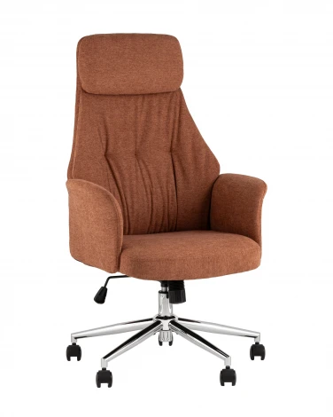 Кресло офисное TopChairs Neoma терракотовый ткань УТ000041774
