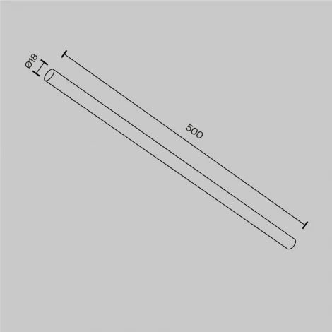 Соединитель прямой 480 мм Maytoni Accessories For System Axity CA001-L500-BS