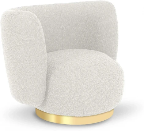 Кресло Lucca ОГОГО (арт.853034), (Букле,Ткань,Рогожка/Бежевый)