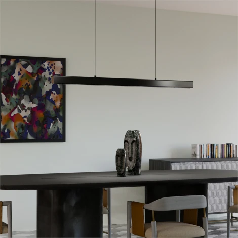 Подвесной линейный светодиодный светильник Lightera Baffin LE112L-120B WIFI (Умный дом, Алиса, Маруся, голосое управление)