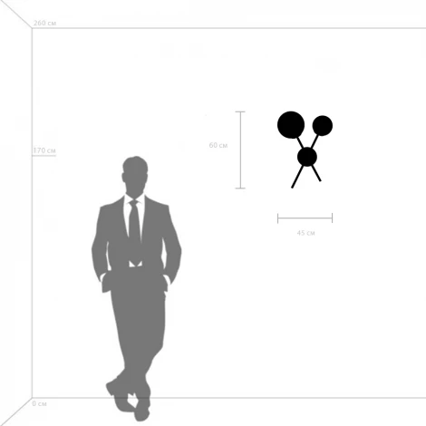 Бра Croco 815620 (220V, шар, шарики)
